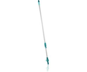 Leifheit Manche Télescopique en acier 110 à 190 cm, Manche à balais réglable et extensible, perche télescopique avec articulation pour nettoyage sols, vitres, plafonds, etc., avec Click-system 41522 Bleu