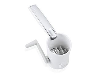 Leifheit Moulin à Herbes ComfortLine - Râpe Inox Manuelle Avec Broyeur Pour Hacher Les Herbes Fraîches ou Séchées - Pour Droitiers & Gauchers