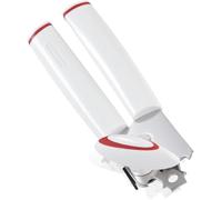 Leifheit Ouvre-Boîte Lifty ComfortLine, Ouvre Boite Manuel avec décapsuleur | Poignée bi-matière ergonomique et antidérapante, prise en main sûre, ouverture facile des boîtes de conserve