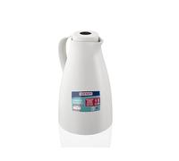 Leifheit Pichet Isotherme Harmonic 1 L, 100% étanche et sans BPA, blanc | Pichet thermos pour café et thé avec bouton-poussoir étanche , conserve la chaleur jusqu’à 24 h, service pratique à une main
