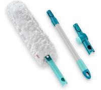 Leifheit Set SUPERDUSTER XL Pro Reach, plumeau Extensible avec Son Manche de 43 cm, Lavable jusqu'à 50 Fois, Microfibre, plumeau télescopique grâce au Manche Click-System, Laver au Lieu de Jeter