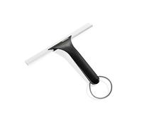Leifheit Raclette Douche Cabino Black, idéale pour Cabine de Douche, 24 cm | Raclette vitres avec cordon de suspension, élimine efficacement les traces d’eau et les dépôts de calcaire, design noir