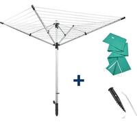 Leifheit Séchoir rotatif de jardin LinoLift 600 avec support et housse QuickStart LEIFHEIT 85282