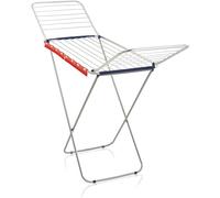 Leifheit Séchoir sur pied Classic Siena 200 Easy Aluminium, étendoir à linge pour intérieur & extérieur, sèche linge ultra-léger, longueur d'étendage 20 m, un accessoire Multicolore