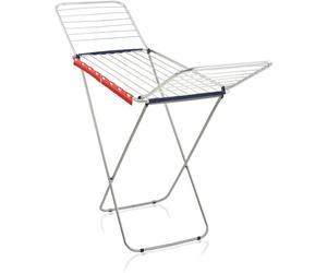 Leifheit Séchoir sur pied Classic Siena 200 Easy Aluminium, étendoir à linge pour intérieur & extérieur, sèche linge ultra-léger, longueur d'étendage 20 m, un accessoire Multicolore