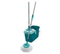 Leifheit Set Clean Twist Disc Mop Balai à franges Nettoyage humide à l'eau Mop d'essorage