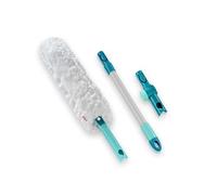 Leifheit Set SUPERDUSTER XL Pro Reach, plumeau Extensible avec Son Manche de 43 cm, Lavable jusqu'à 50 Fois, Microfibre, plumeau télescopique grâce au Manche Click-System, Laver au Lieu de Jeter