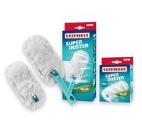 Leifheit SUPERDUSTER avec Housse de Rechange, plumeau Extensible Car Compatible avec Le Click-System, Textile Lavable Microfibre à 360 degrés, Laver au Lieu de Jeter