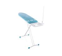 Leifheit Table à Repasser Air Board Express L Solid, Porte Centrale Vapeur | Planche à repasser 130 x 38 cm, jusqu' à 100 cm, housse coton perforé, table à repasser pliable, guide-fil, porte cintres