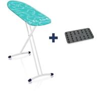 LEIFHEIT TABLE A REPASSER AIRBOARD L SOLID SHOULDER 72698 LEIFHEIT PLANCHE A REPASSER 130 X 38 CM HAUTEUR RÉGLABLE + REPOSE-FER