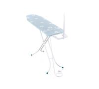Leifheit Table à Repasser Classic M Basic Plus NF, Table à Repasser Pliable | Planche à repasser 120 x 38 cm, hauteur jusqu'à 88 cm, Repose-fer fixe, prise NF et guide-fil, housse perméable à la vapeur