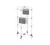 Leifheit Séchoir à linge Tour de séchage Classic Tower 270 – pliable 3 niveaux 27 m, roulettes 360°