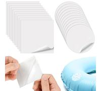 Leikedun Kit de Réparation 20PCS TPU Imperméable Auto-Adhésif pour Piscine Gonflable - 10 Carrés 7x7cm + 10 Ronds 6cm - Convient pour Jouets, Matelas Pneumatiques, Piscines Flottantes