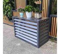 Leilaohu Cache Climatiseur en Aluminium, Couverture De Climatiseur, Protection De Unité Extérieur pour Pompe À Chaleur C,110x60x80cm