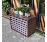Leilaohu Cache Climatiseur en Aluminium, Couverture De Climatiseur, Protection De Unité Extérieur pour Pompe À Chaleur B,110x60x80cm