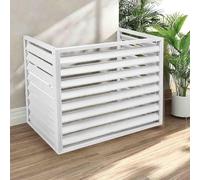 Leilaohu Cache Climatiseur Exterieur Aluminium Pompe A Chaleur Couverture De Protection Antipoussière Écran De Clôture for Climatiseur Support Grille Cache Radiateur A,110 * 60 * 80cm