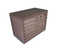 Leilaohu Cache-Unité Extérieure en Aluminium pour Climatiseur, Grille De Protection pour Climatiseur Extérieur, Abri pour Pompe À Chaleur, Blanc Gray Flat Roof B,110 * 60 * 80cm