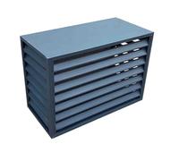 Leilaohu Grille De Protection pour Climatiseur, Cache-Climatiseur De Fenêtre, Housses De Climatiseur Extérieures pour Dissimuler Le Climatiseur Et Préserver L'intimité Grey,110cm
