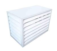 Leilaohu Housse D'extérieur en Aluminium pour Climatiseur Et Pompe À Chaleur - Housse pour Climatiseur Mini-Split Permettant De Réduire Le Bruit Et D'assurer Une Protection Contre Les Intempéries