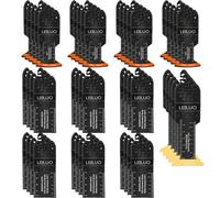 LEILUO 50 Pièces Lames de Scie Oscillante | Lames de rechange pour outils oscillants. Compatible avec les principales marques.