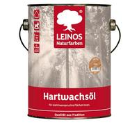 LEINOS Huile-cire dure 2,5 L incolore : finition satinée naturelle pour sols, meubles et escaliers en bois. Nourrit, protège contre l’humidité et l’usure, idéale en intérieur.