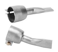 Leister Pistolet À Air Chaud Embouts 2Pcs Pistolet À Air Chaud Buse De Soudage En Acier Inoxydable Pour Pvc Feuille De Plastique Accessoires De Soudage Pistolet À Air Chaud Buse