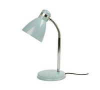 Leitmotiv Lampe de table Study en métal gris brumeux, hauteur 34cm et Ø11,5cm