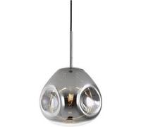 Suspension luminaire design verre Blown small - Gris chromé