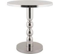 Table d'appoint en aluminium chromé ORION - Argent