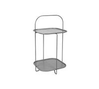 LEITMOTIV Table d'Appoint Trays Métal Gris