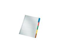 Intercalaires en carton mylar, blanc, A4, gris, 5
