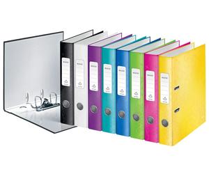 Leitz 1006-10-99 Classeur WOW A4 - 50 mm, assortis (rose, bleu, bleu glacier, vert, orange, violet)