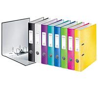 LEITZ 10061099 - Archivador de palanca carton forrado WOW 180º A4 Lomo 50 mm. colores surtidos (pack 10 ud.), coleurs assorties