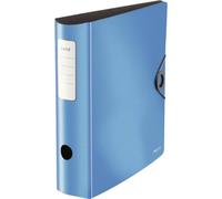 LEITZ 10471030 - Archivador de palanca polyfoam 180º lomo curvado cierre con goma Active Solid DIN A4 82 mm. color azul