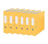 Leitz 10610019 Cosy Lot de 6 classeurs à levier Jaune chaud 80 mm