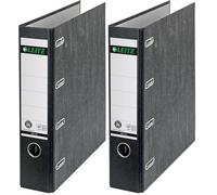 Leitz 10920000 Classeur Double Levier pour 2 x A5 Orientation Paysage - Noir (Lot de 2)