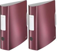 Leitz 11080028 Classeur à Levier Rouge (Lot de 2)