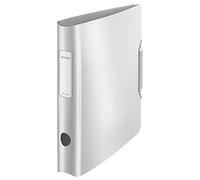 Leitz 11090004 Classeur à levier Effet Brossé -Blanc - 6,5 cm