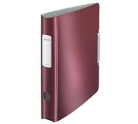 Leitz 11090028 Classeur à Levier Blanc Effet Brossé Dos de 6,5 cm