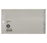 LEITZ 1206-00-85 Intercalaires de papier A à Z A5 paysage, surdimensionnés, 100 g/m², 20 feuilles, gris
