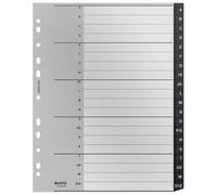 Leitz 12190000 Intercalaire De Classement Onglet Avec Index Alphabétique Polypropylène (Pp) Noir