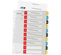 Leitz Intercalaires Imprimables 1-10, Robustes, Cosy, Multicolore, 12470000
