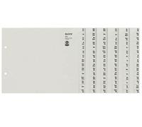 Leitz 1324-00-85 1324 Intercalaires - A-Z, papier, A4 grande largeur, pour 24 dossiers, gris
