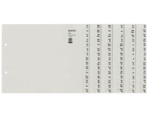 Leitz 1324-00-85 1324 Intercalaires - A-Z, papier, A4 grande largeur, pour 24 dossiers, gris