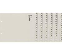 LEITZ 1336-00-85 Leitz 1336 Répertoire série - A-Z, papier, A4 grande largeur, pour 36 dossiers, gris