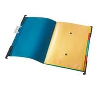 Leitz 18900035 dossier suspendu trieur en carton divide it up avec 6 intercalaires intégrés (bleu) 18900135 G