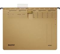 Leitz 1914-00-00 1914 Dossier suspendu ALPHA® - agrafage professionnel, carton Natron, marron naturel