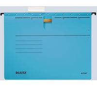Leitz 1984-00-35 Dossier suspendu ALPHA® agrafage mécanique, carton Pendarec, bleu