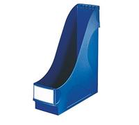 Leitz 24250035 Lot de 8 porte-revues extra larges Idéal pour ranger et ranger documents, catalogues et dossiers au format A4 et US Bleu