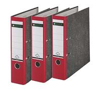 Leitz 310305025 Classeur 180A Format A4 Dos large Rouge Lot de 3 (Import Allemagne)